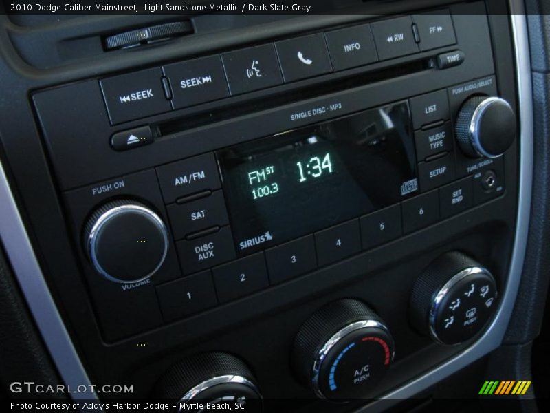 Light Sandstone Metallic / Dark Slate Gray 2010 Dodge Caliber Mainstreet