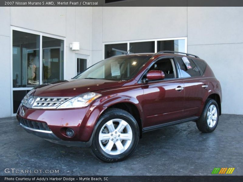 Merlot Pearl / Charcoal 2007 Nissan Murano S AWD