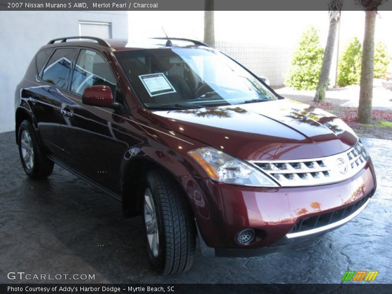 Merlot Pearl / Charcoal 2007 Nissan Murano S AWD
