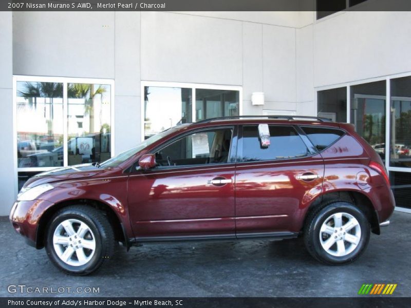 Merlot Pearl / Charcoal 2007 Nissan Murano S AWD