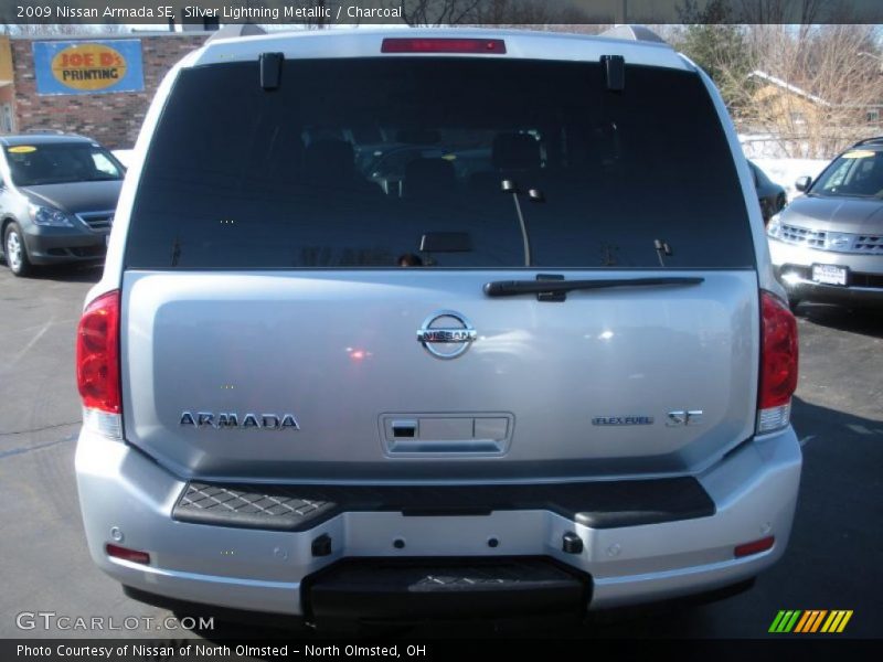 Silver Lightning Metallic / Charcoal 2009 Nissan Armada SE