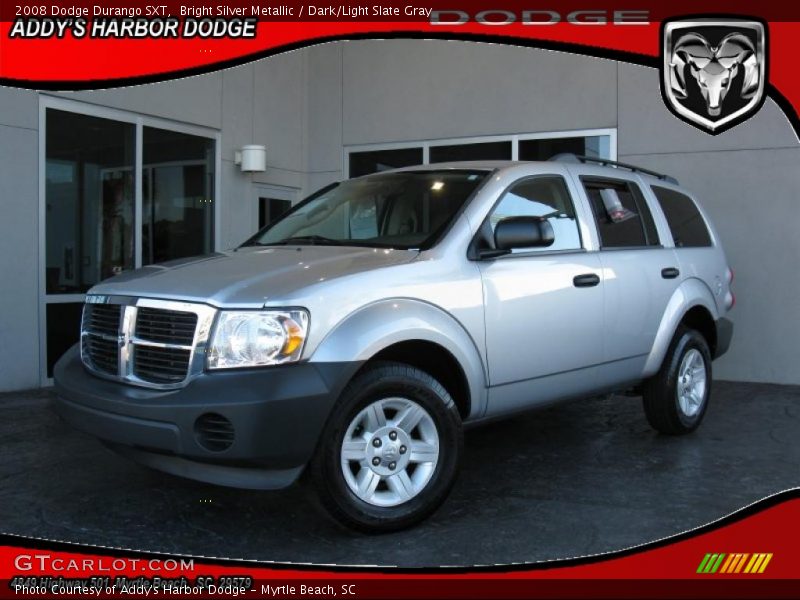 Bright Silver Metallic / Dark/Light Slate Gray 2008 Dodge Durango SXT
