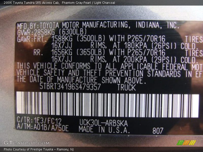 Phantom Gray Pearl / Light Charcoal 2006 Toyota Tundra SR5 Access Cab