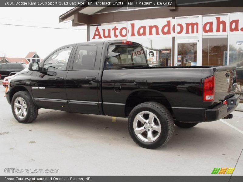 Brilliant Black Crystal Pearl / Medium Slate Gray 2006 Dodge Ram 1500 Sport Quad Cab 4x4