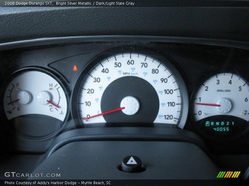Bright Silver Metallic / Dark/Light Slate Gray 2008 Dodge Durango SXT
