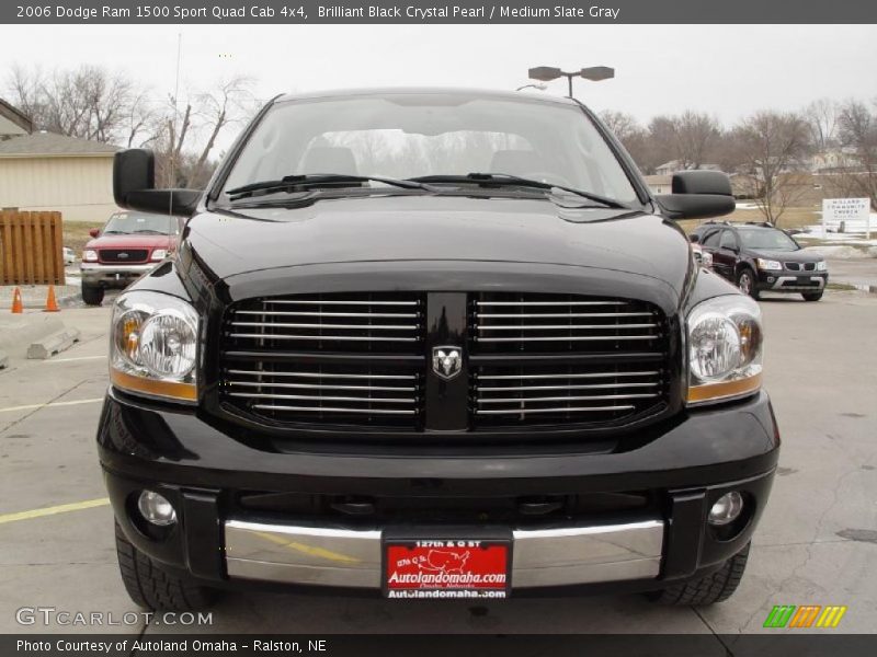 Brilliant Black Crystal Pearl / Medium Slate Gray 2006 Dodge Ram 1500 Sport Quad Cab 4x4