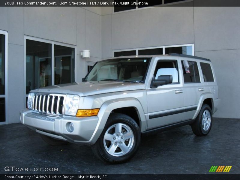 Light Graystone Pearl / Dark Khaki/Light Graystone 2008 Jeep Commander Sport