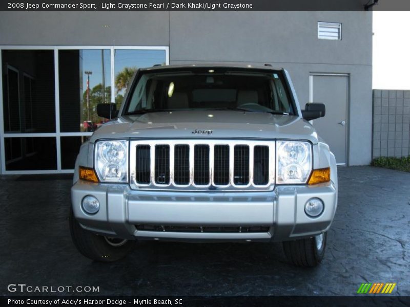 Light Graystone Pearl / Dark Khaki/Light Graystone 2008 Jeep Commander Sport