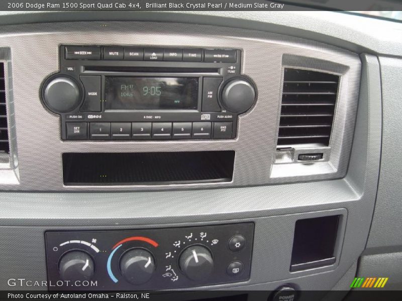 Brilliant Black Crystal Pearl / Medium Slate Gray 2006 Dodge Ram 1500 Sport Quad Cab 4x4