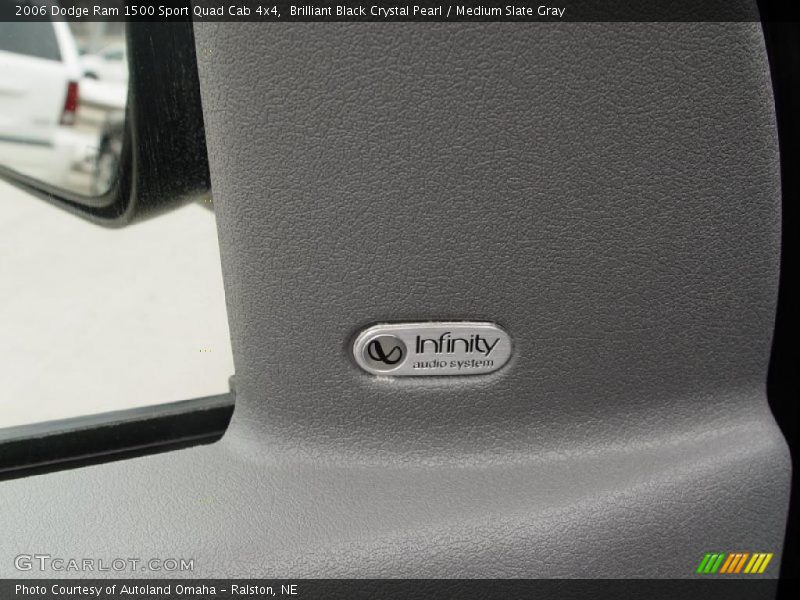 Brilliant Black Crystal Pearl / Medium Slate Gray 2006 Dodge Ram 1500 Sport Quad Cab 4x4
