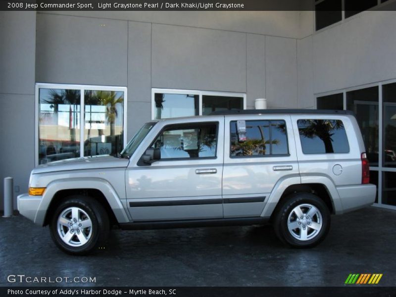 Light Graystone Pearl / Dark Khaki/Light Graystone 2008 Jeep Commander Sport