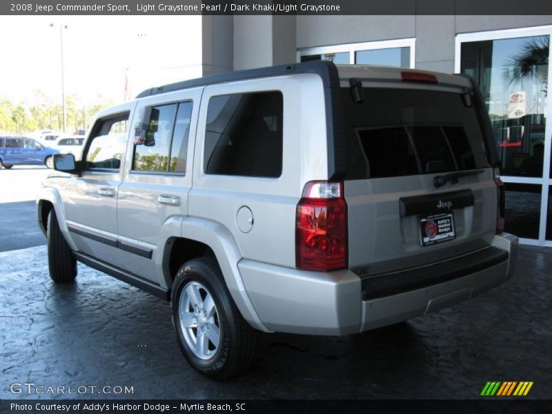 Light Graystone Pearl / Dark Khaki/Light Graystone 2008 Jeep Commander Sport