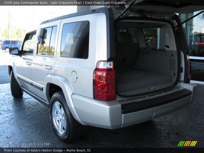 Light Graystone Pearl / Dark Khaki/Light Graystone 2008 Jeep Commander Sport