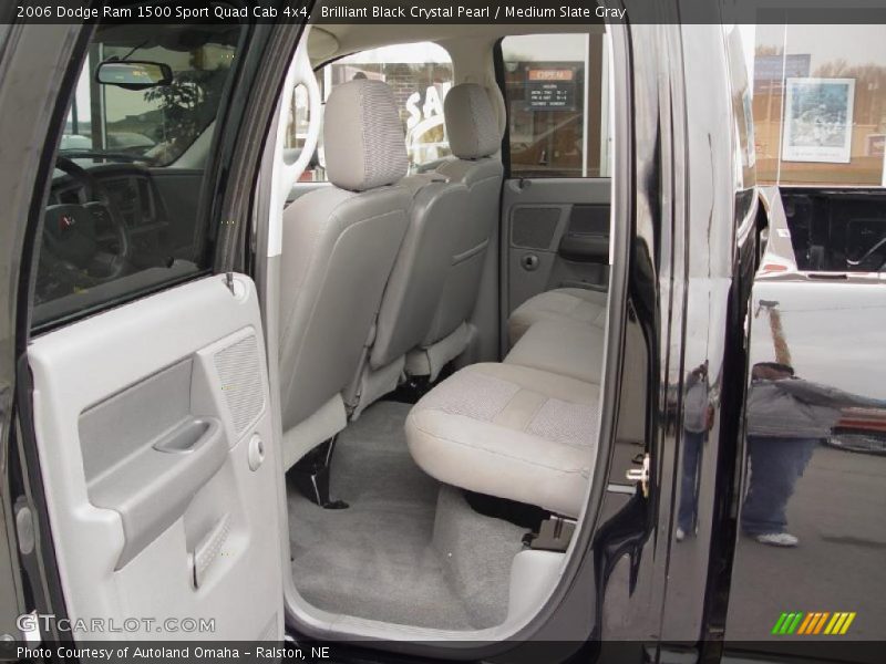 Brilliant Black Crystal Pearl / Medium Slate Gray 2006 Dodge Ram 1500 Sport Quad Cab 4x4