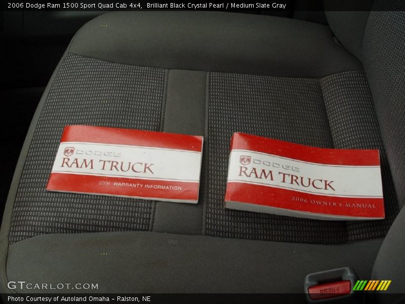 Brilliant Black Crystal Pearl / Medium Slate Gray 2006 Dodge Ram 1500 Sport Quad Cab 4x4