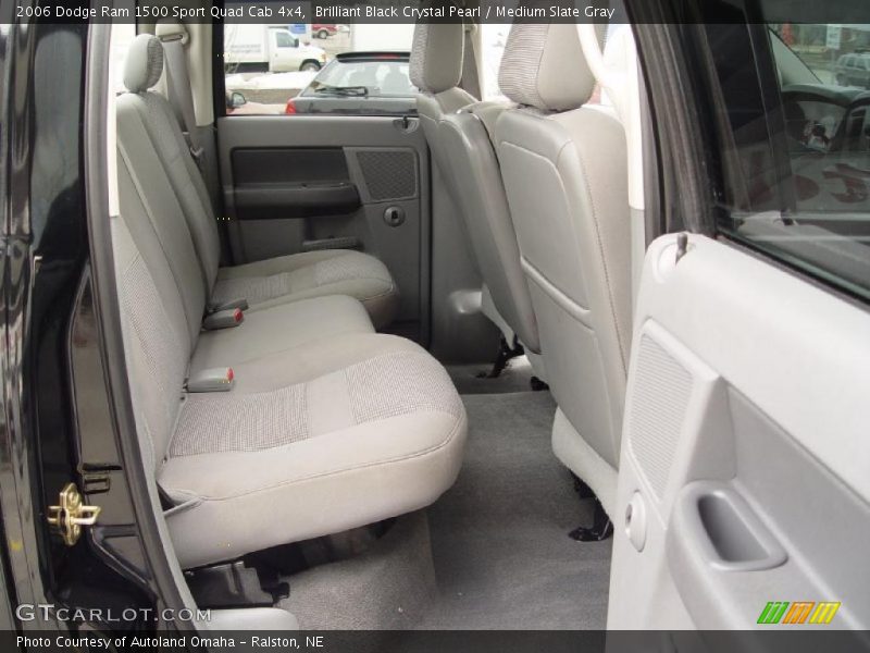Brilliant Black Crystal Pearl / Medium Slate Gray 2006 Dodge Ram 1500 Sport Quad Cab 4x4