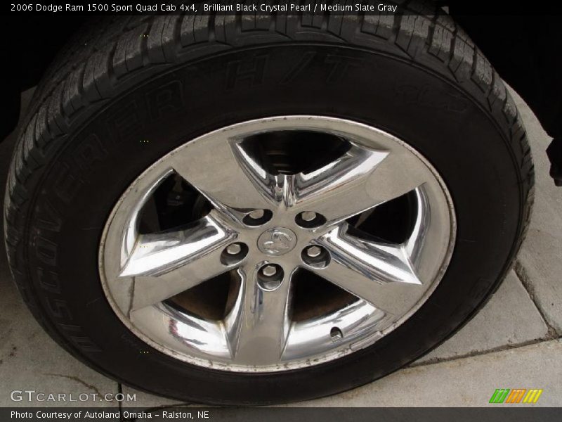 Brilliant Black Crystal Pearl / Medium Slate Gray 2006 Dodge Ram 1500 Sport Quad Cab 4x4