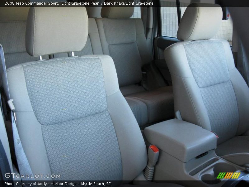 Light Graystone Pearl / Dark Khaki/Light Graystone 2008 Jeep Commander Sport