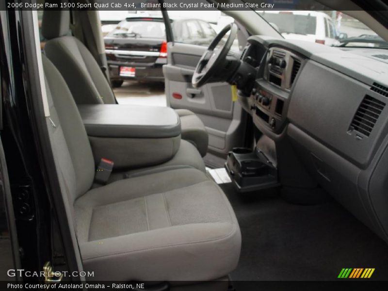 Brilliant Black Crystal Pearl / Medium Slate Gray 2006 Dodge Ram 1500 Sport Quad Cab 4x4