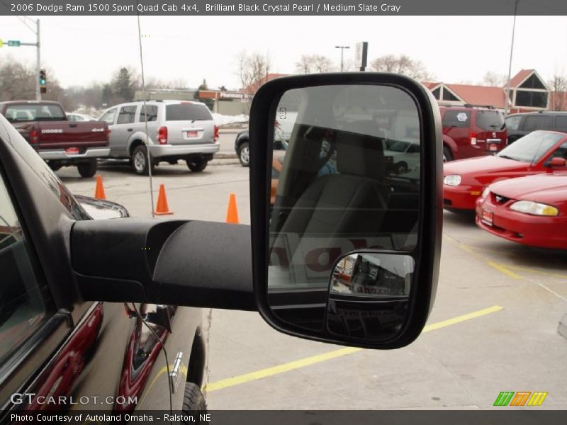 Brilliant Black Crystal Pearl / Medium Slate Gray 2006 Dodge Ram 1500 Sport Quad Cab 4x4