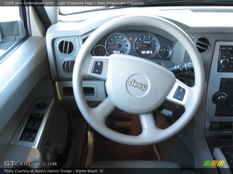 Light Graystone Pearl / Dark Khaki/Light Graystone 2008 Jeep Commander Sport