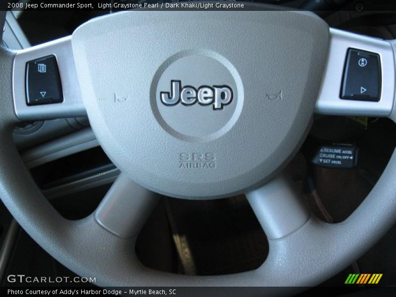 Light Graystone Pearl / Dark Khaki/Light Graystone 2008 Jeep Commander Sport