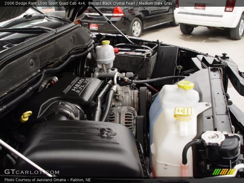 Brilliant Black Crystal Pearl / Medium Slate Gray 2006 Dodge Ram 1500 Sport Quad Cab 4x4