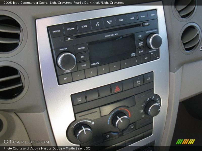 Light Graystone Pearl / Dark Khaki/Light Graystone 2008 Jeep Commander Sport