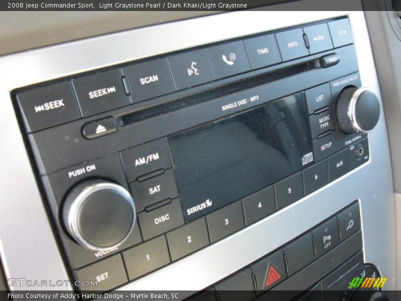 Light Graystone Pearl / Dark Khaki/Light Graystone 2008 Jeep Commander Sport