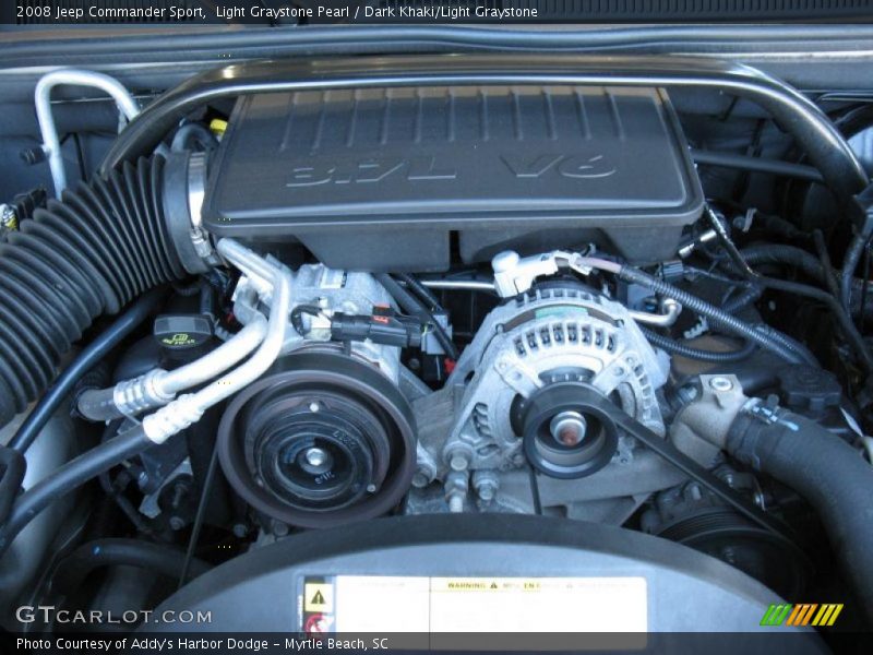 Light Graystone Pearl / Dark Khaki/Light Graystone 2008 Jeep Commander Sport