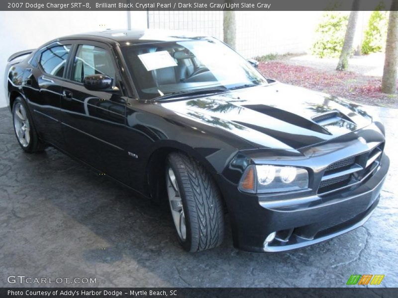 Brilliant Black Crystal Pearl / Dark Slate Gray/Light Slate Gray 2007 Dodge Charger SRT-8
