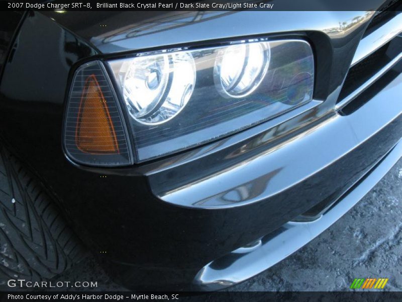 Brilliant Black Crystal Pearl / Dark Slate Gray/Light Slate Gray 2007 Dodge Charger SRT-8