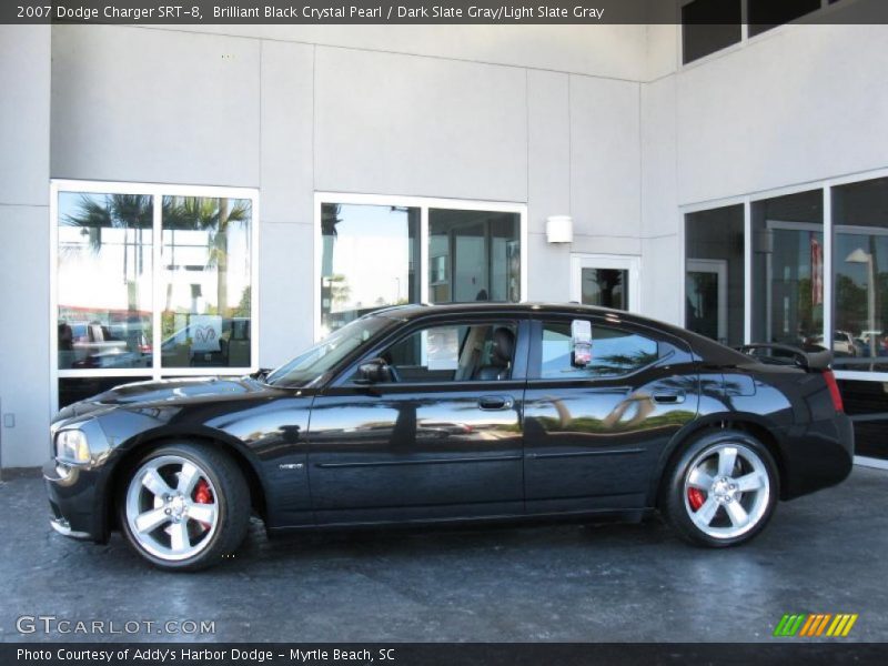 Brilliant Black Crystal Pearl / Dark Slate Gray/Light Slate Gray 2007 Dodge Charger SRT-8