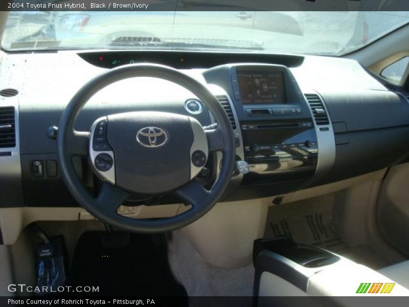Black / Brown/Ivory 2004 Toyota Prius Hybrid