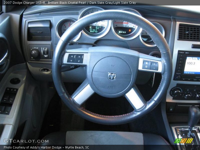 Brilliant Black Crystal Pearl / Dark Slate Gray/Light Slate Gray 2007 Dodge Charger SRT-8