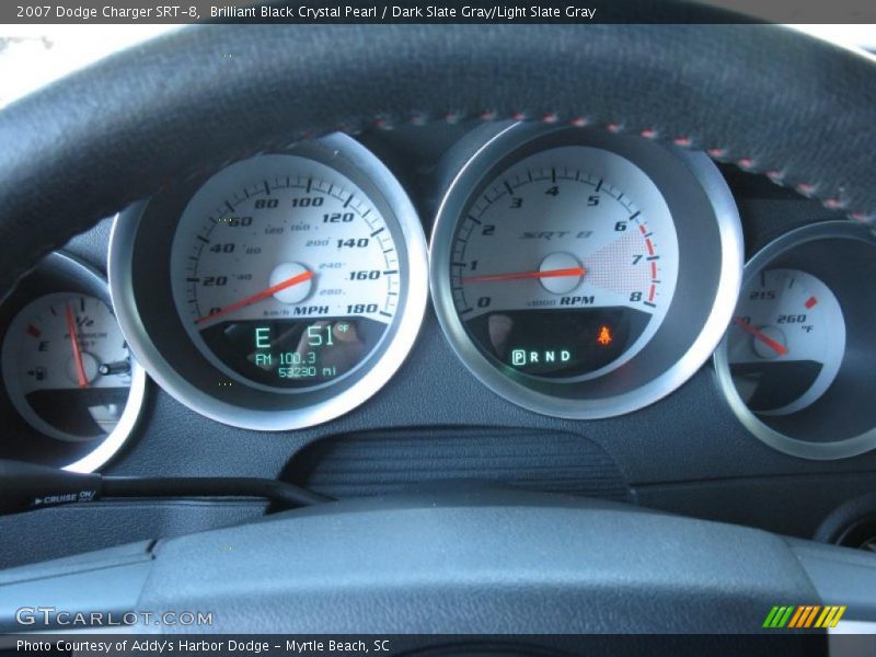 Brilliant Black Crystal Pearl / Dark Slate Gray/Light Slate Gray 2007 Dodge Charger SRT-8
