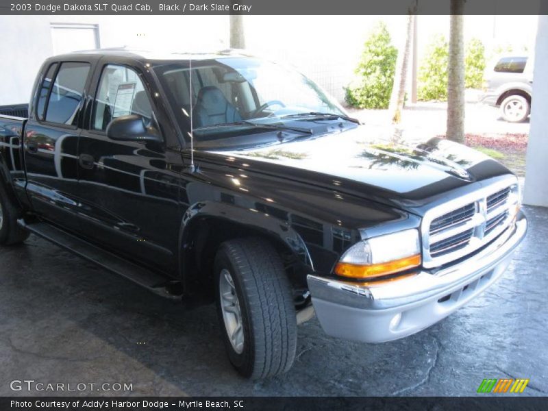 Black / Dark Slate Gray 2003 Dodge Dakota SLT Quad Cab