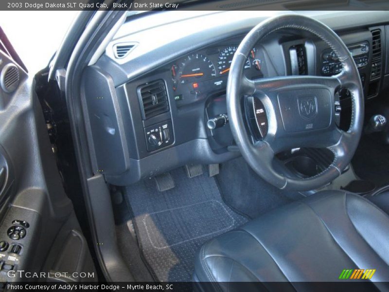 Black / Dark Slate Gray 2003 Dodge Dakota SLT Quad Cab