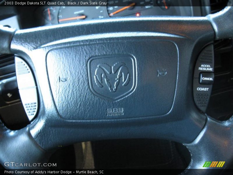 Black / Dark Slate Gray 2003 Dodge Dakota SLT Quad Cab