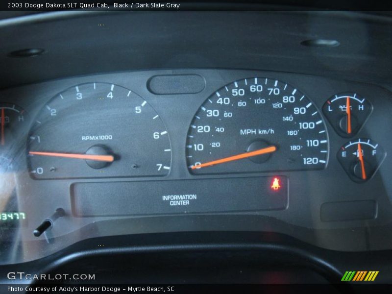 Black / Dark Slate Gray 2003 Dodge Dakota SLT Quad Cab