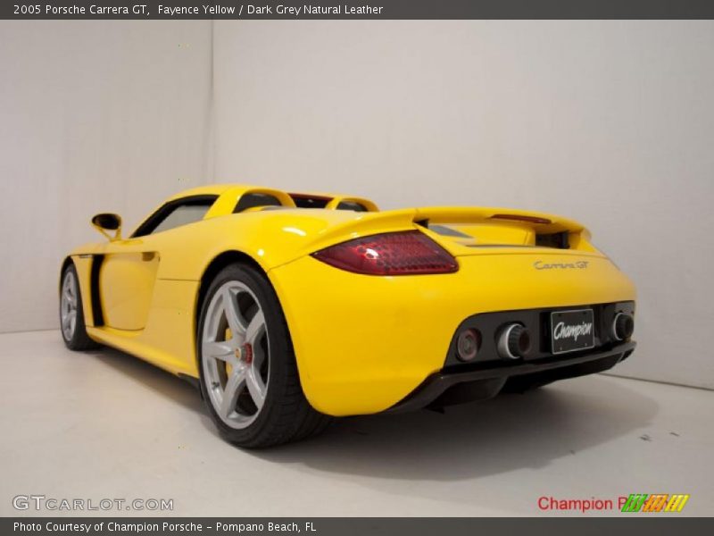 Fayence Yellow / Dark Grey Natural Leather 2005 Porsche Carrera GT