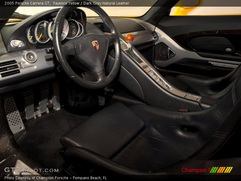 Dark Grey Natural Leather Interior - 2005 Carrera GT  