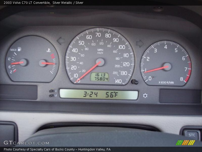 Silver Metallic / Silver 2003 Volvo C70 LT Convertible