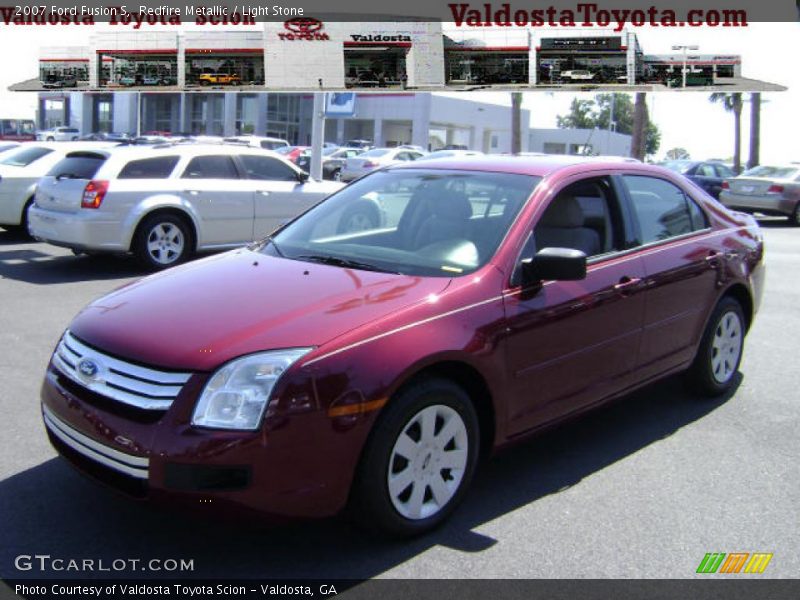Redfire Metallic / Light Stone 2007 Ford Fusion S