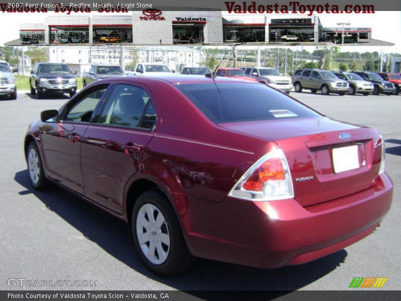 Redfire Metallic / Light Stone 2007 Ford Fusion S