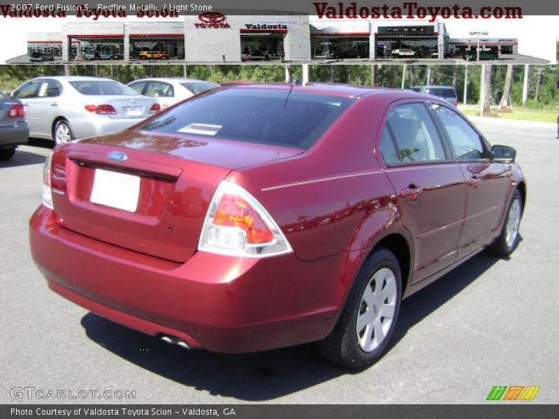 Redfire Metallic / Light Stone 2007 Ford Fusion S