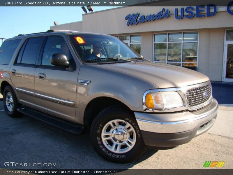 Arizona Beige Metallic / Medium Parchment 2001 Ford Expedition XLT