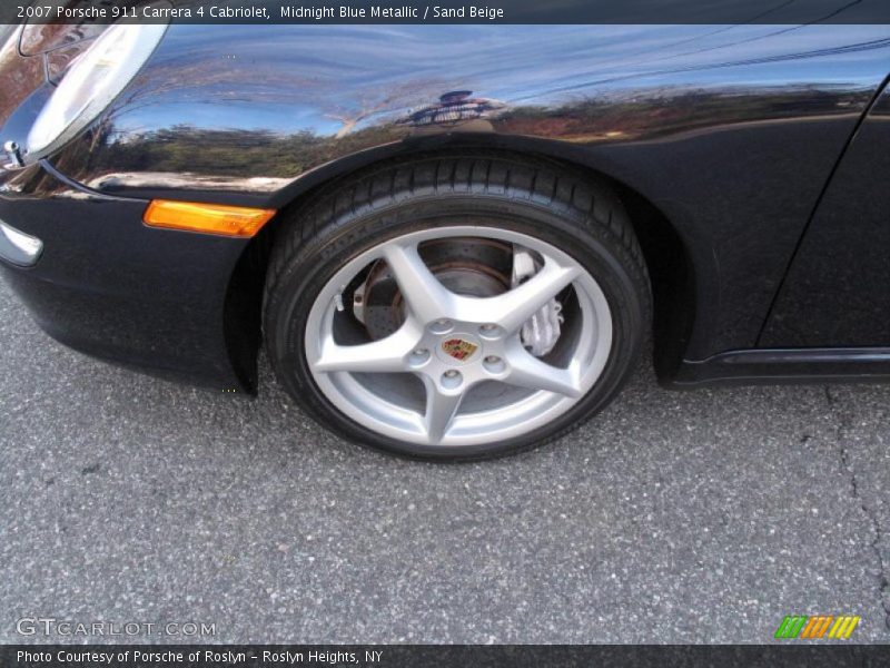 Midnight Blue Metallic / Sand Beige 2007 Porsche 911 Carrera 4 Cabriolet