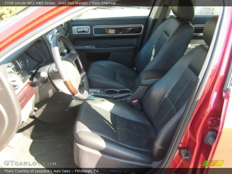Vivid Red Metallic / Dark Charcoal 2008 Lincoln MKZ AWD Sedan