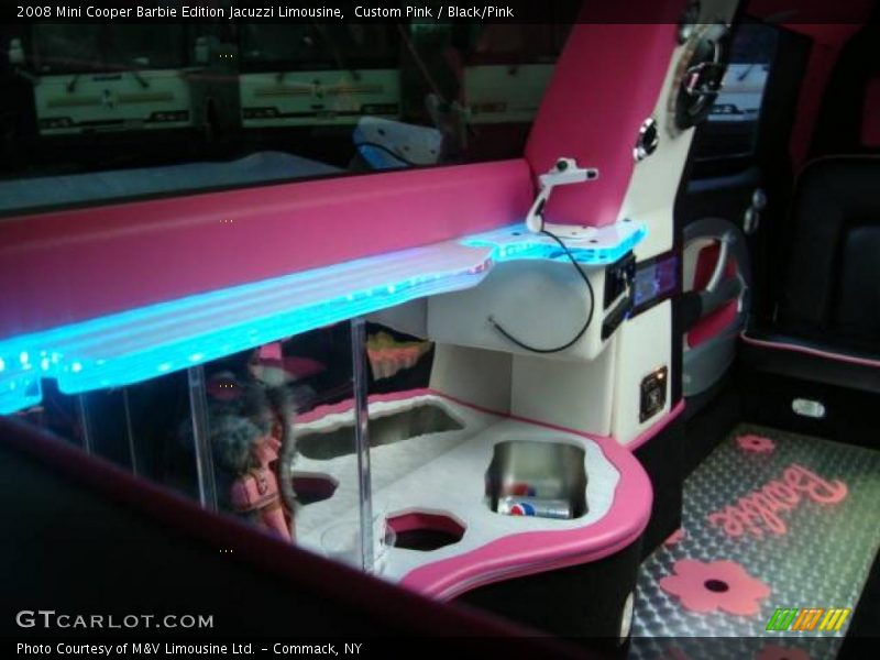 Custom Pink / Black/Pink 2008 Mini Cooper Barbie Edition Jacuzzi Limousine